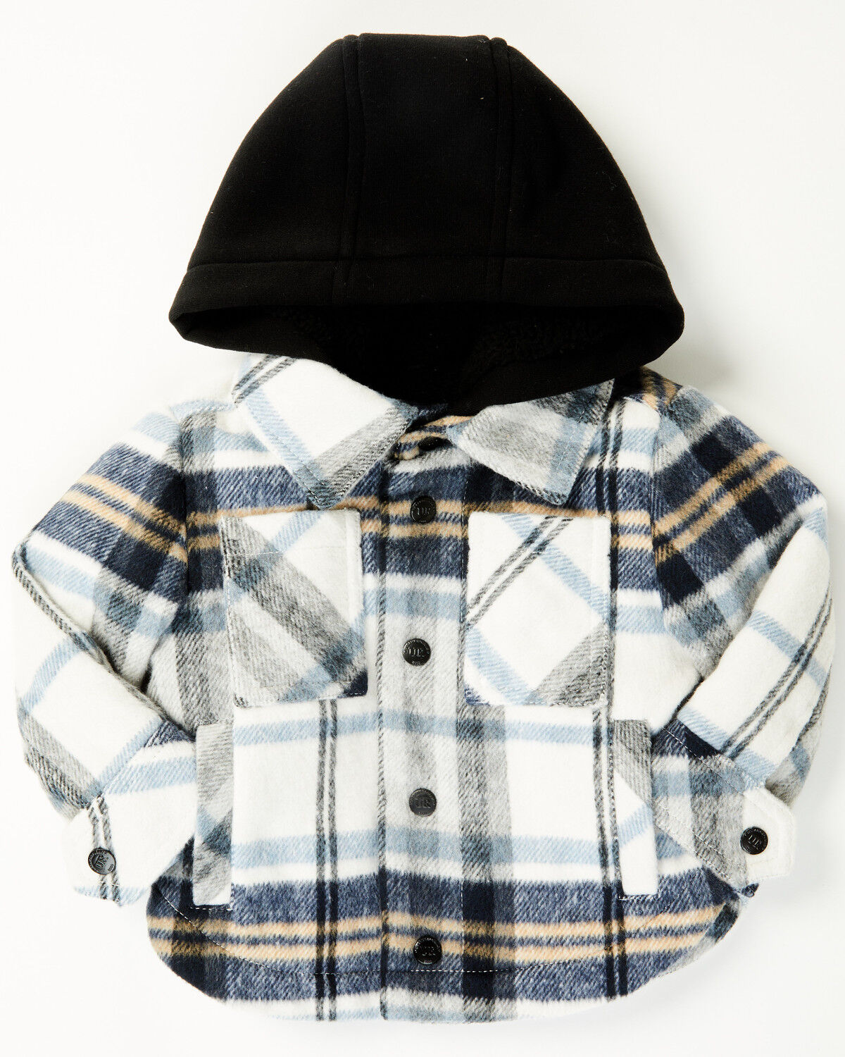 Boys' Urban Republic Infant Plaid Print Hooded Shirt Jacket