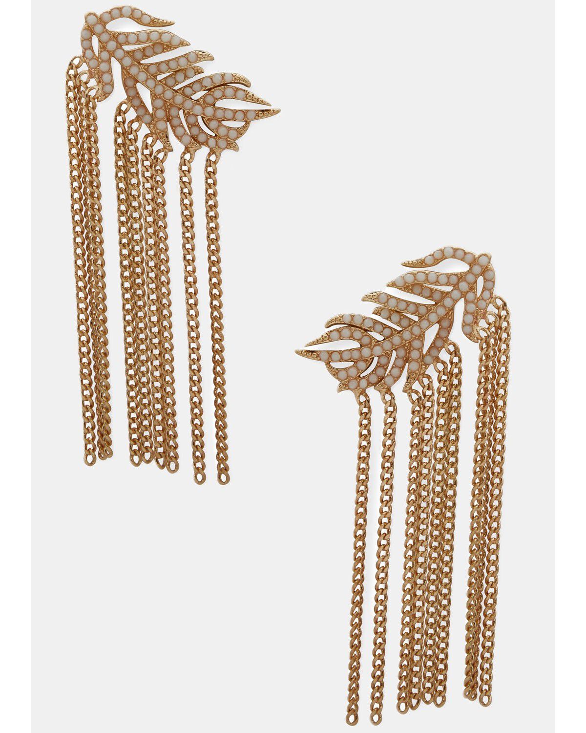 Women's Lainey Wilson Fringe Feather Crawler Earrings