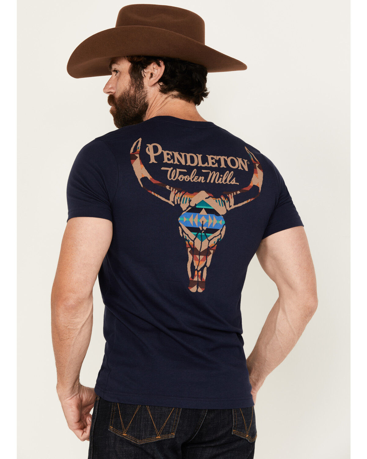 Men's Pendleton Boot Barn Exclusive Stone Skull Short Sleeve T-Shirt
