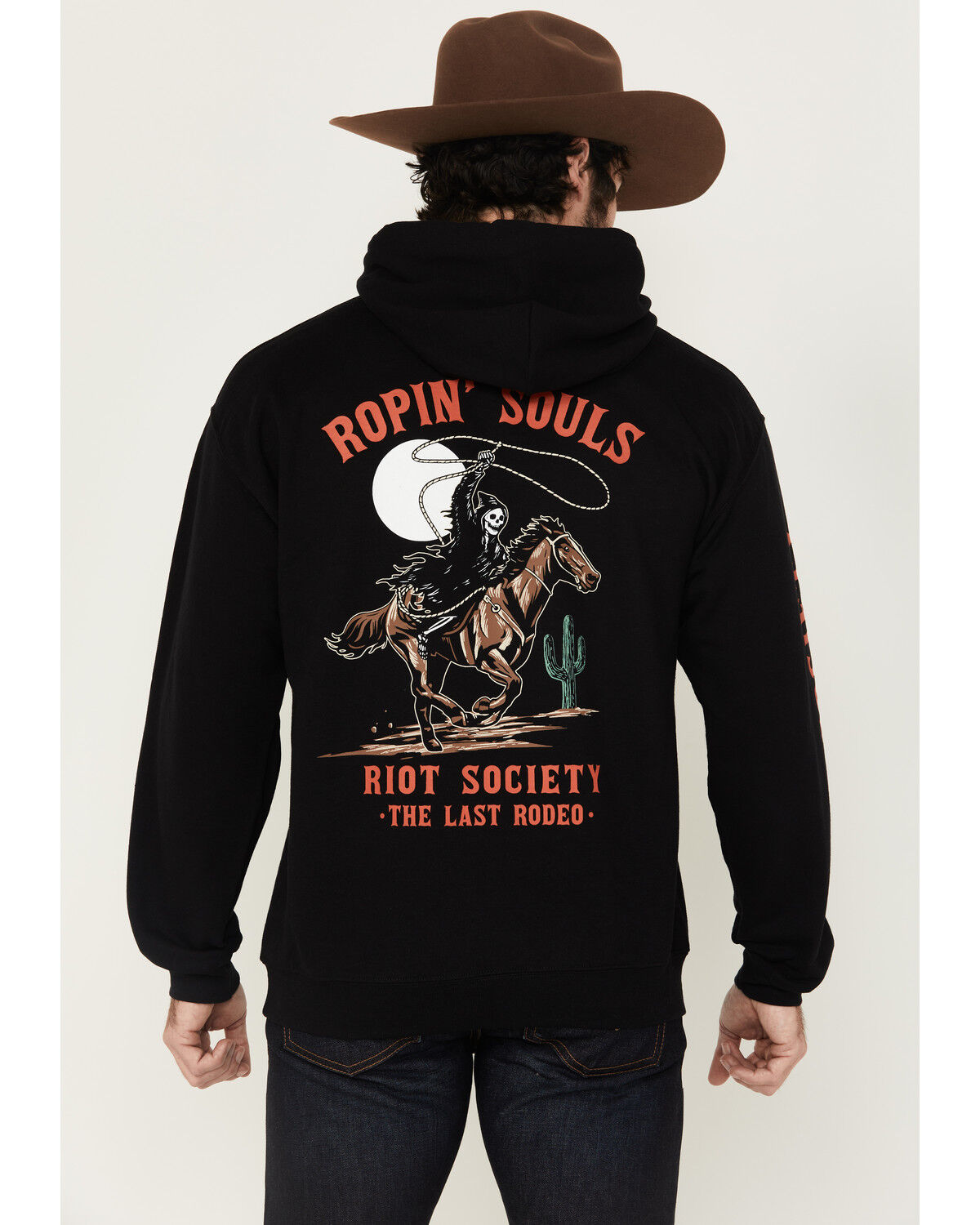 Men's Riot Society Boot Barn Exclusive Ropin' Souls Reaper Graphic Hoo