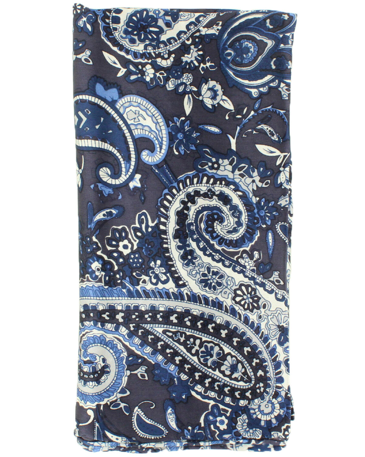M&F Western Blue Paisley Wild Rag Scarf
