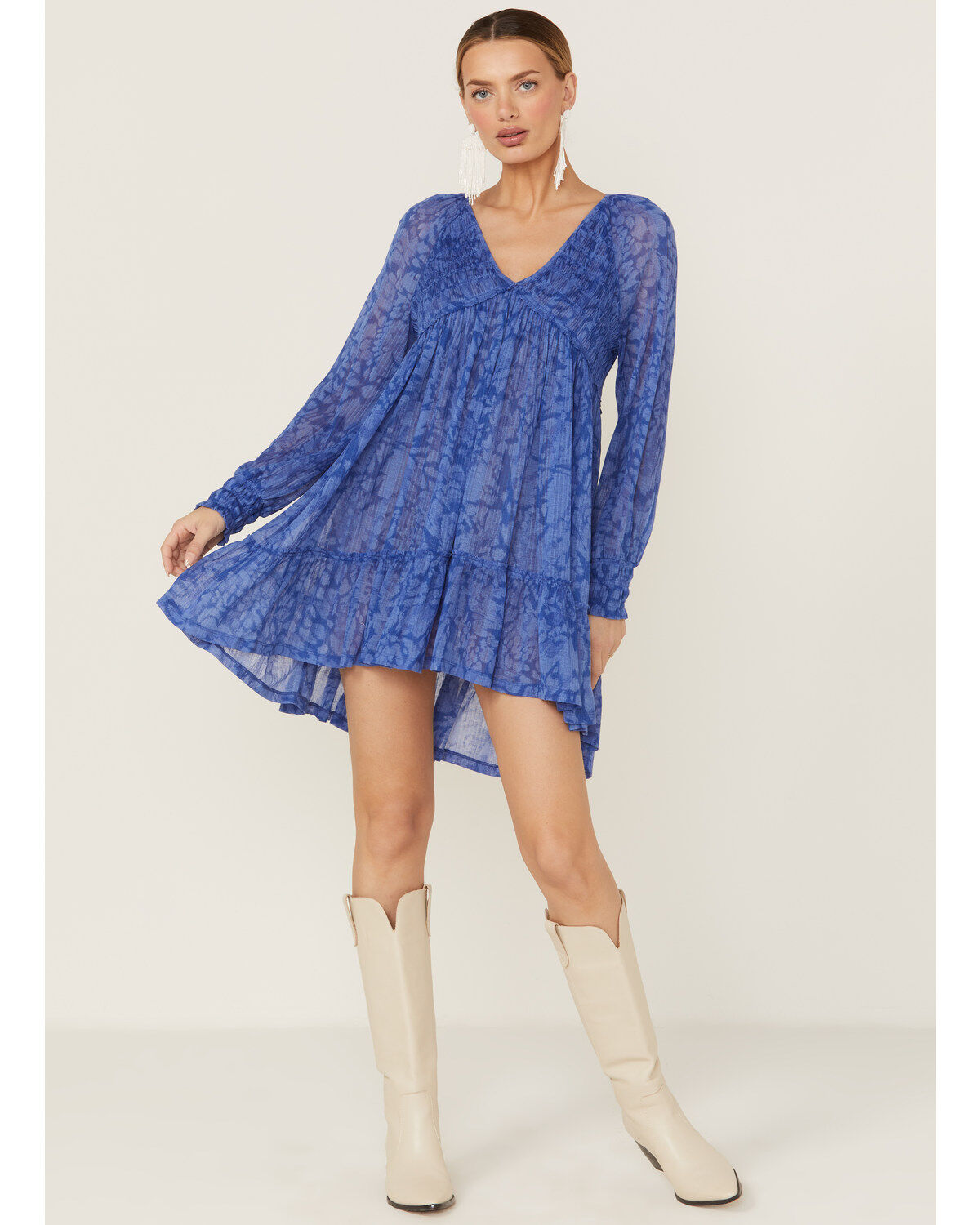 Women's Beyond The Radar Long Sleeve Knit Mini Dress