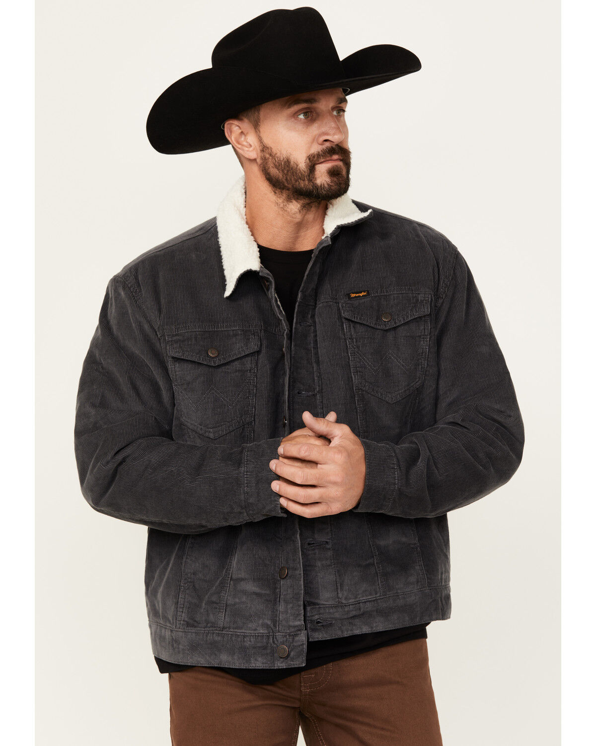 Men's Wrangler Sherpa Lined Corduroy Jacket