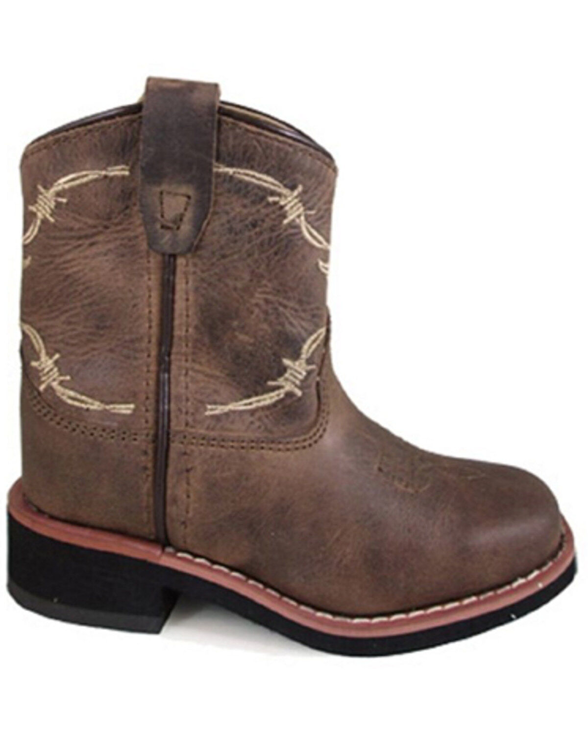Boys' Smoky Mountain Toddler Logan Western Boots - Broad Square Toe