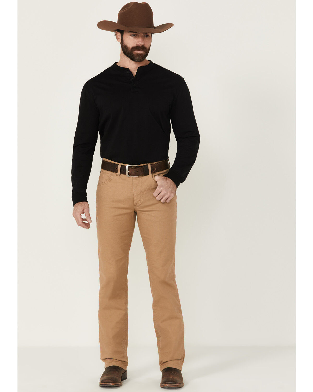 Men's Wrangler Tough Comfort Performance Slim Straight Canvas Jeans