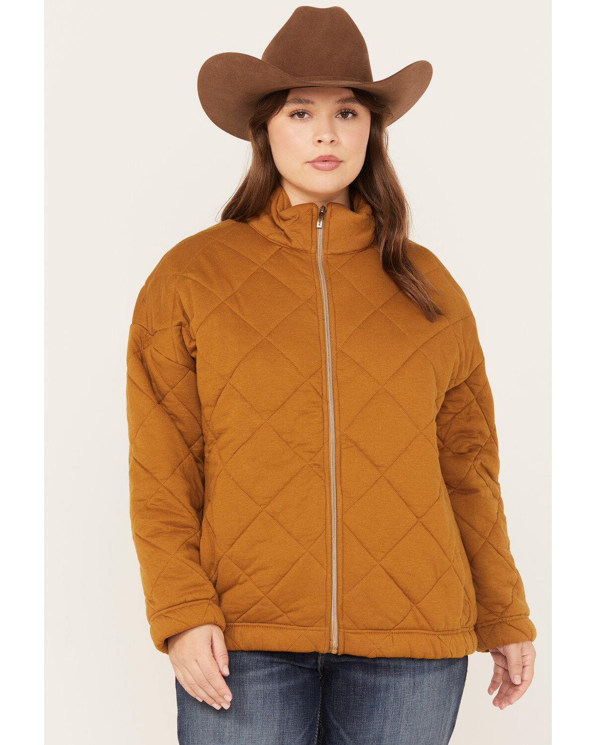 Women's Ariat R.E.A.L. Quilted Zip Jacket - Plus