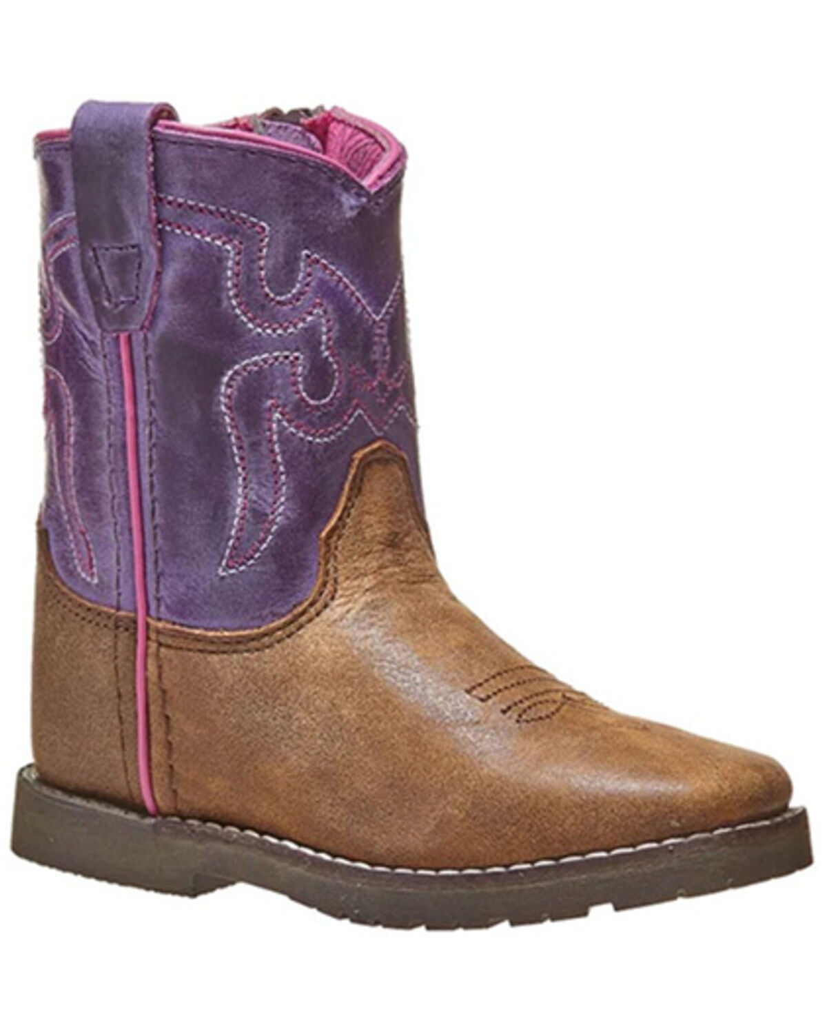 Girls' Smoky Mountain Toddler Autry Western Boots - Broad Square Toe