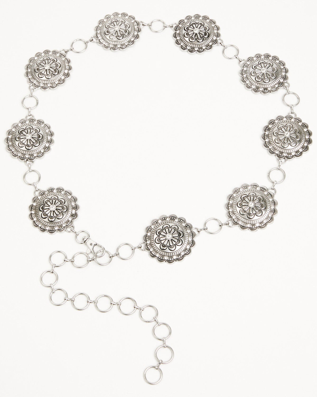 Women's Shyanne Floral Medallion Chain Concho Belt