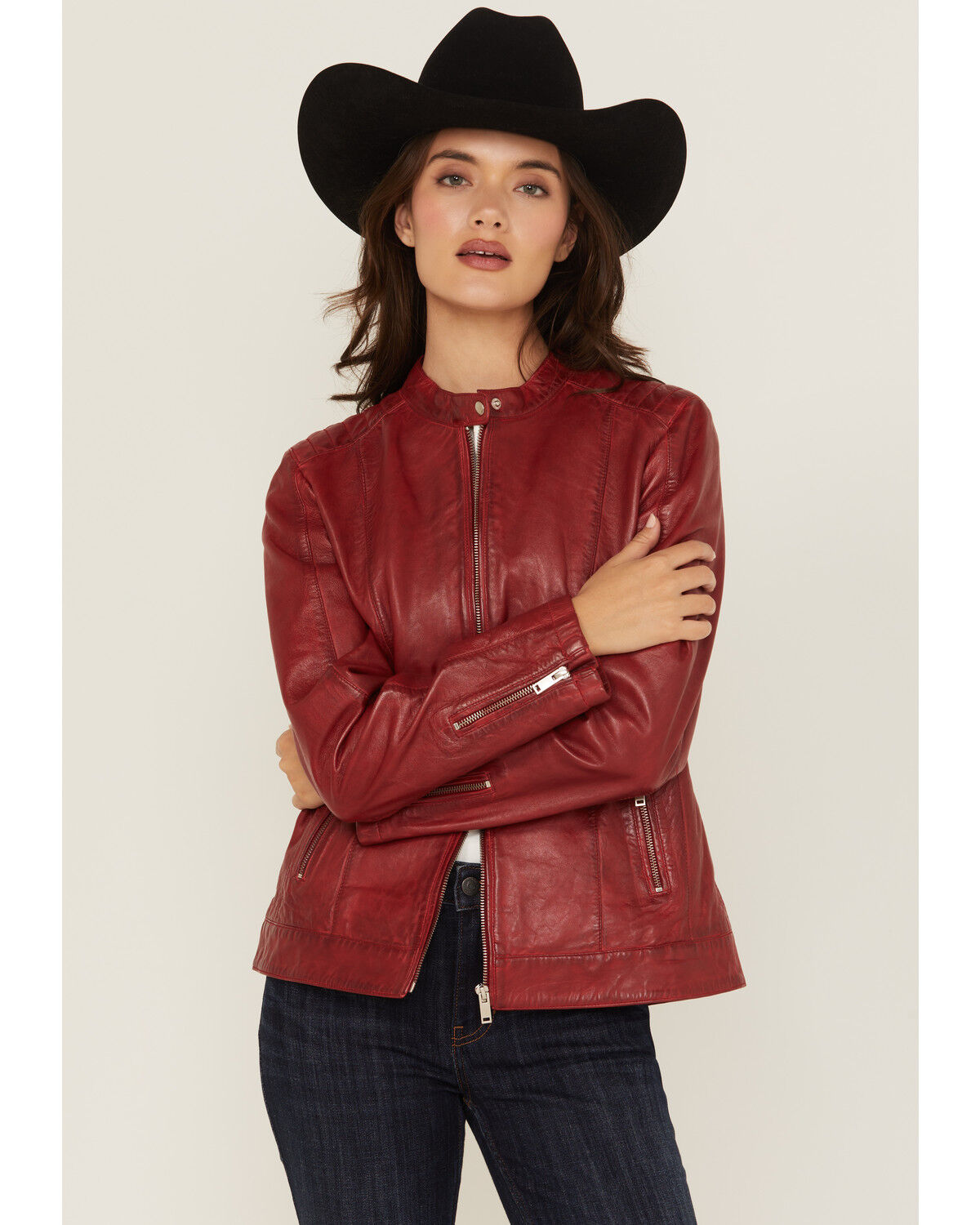 Women's Scully Leather Racing Jacket