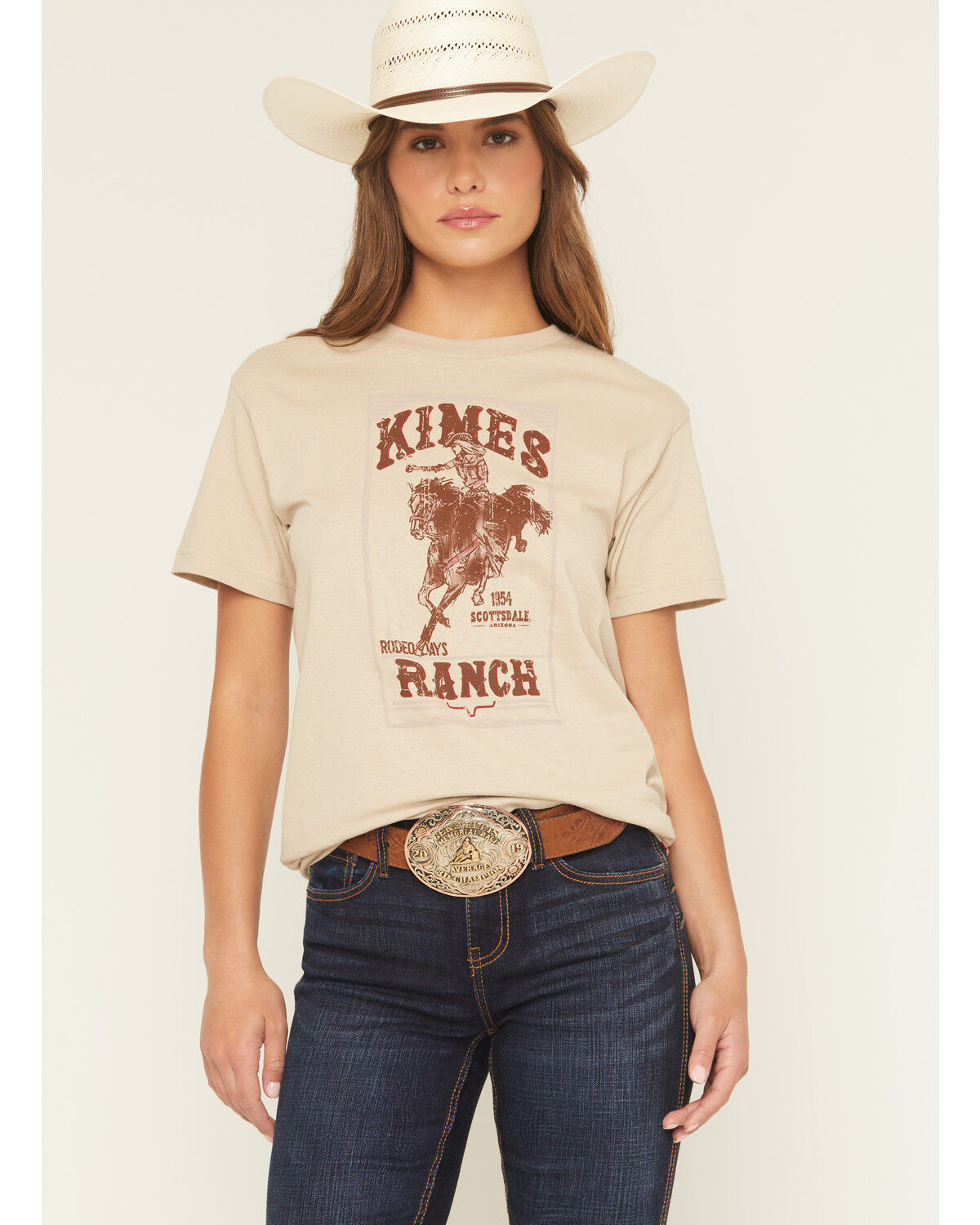 Women's Kimes Ranch Bronco Logo Short Sleeve Graphic Tee