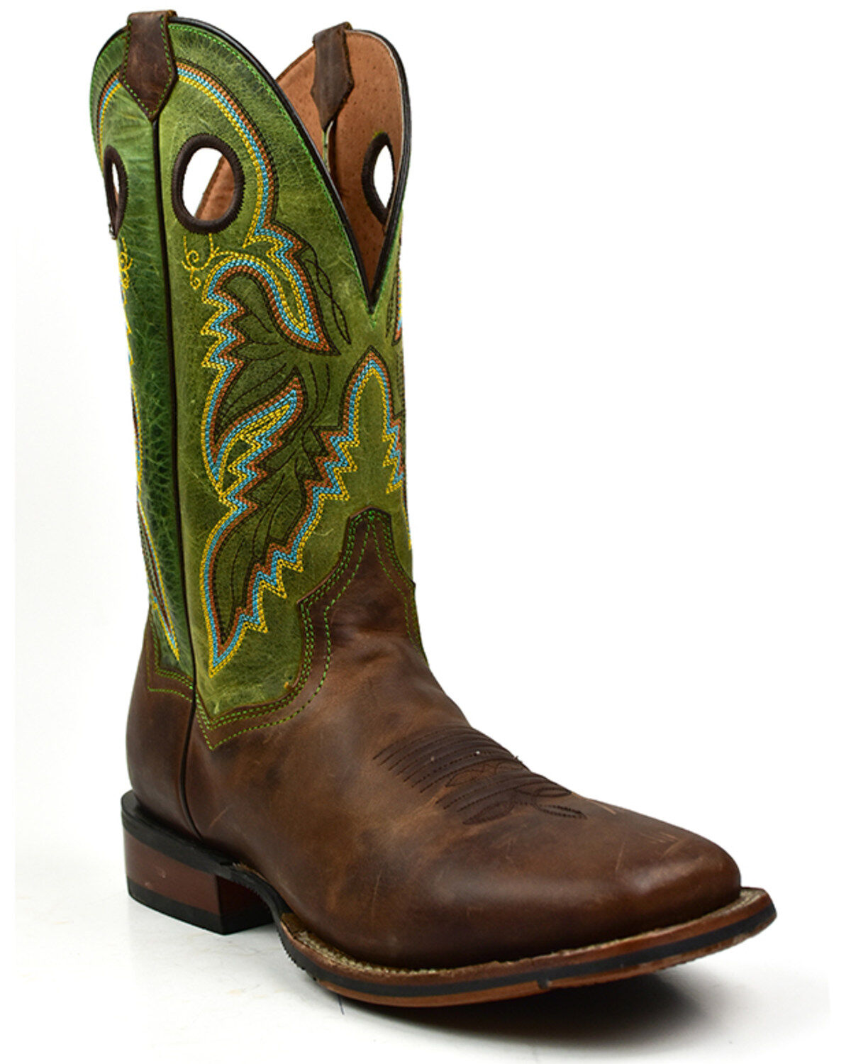 Men's Dan Post Leon Crazy Horse Performance Leather Western Boot - Bro