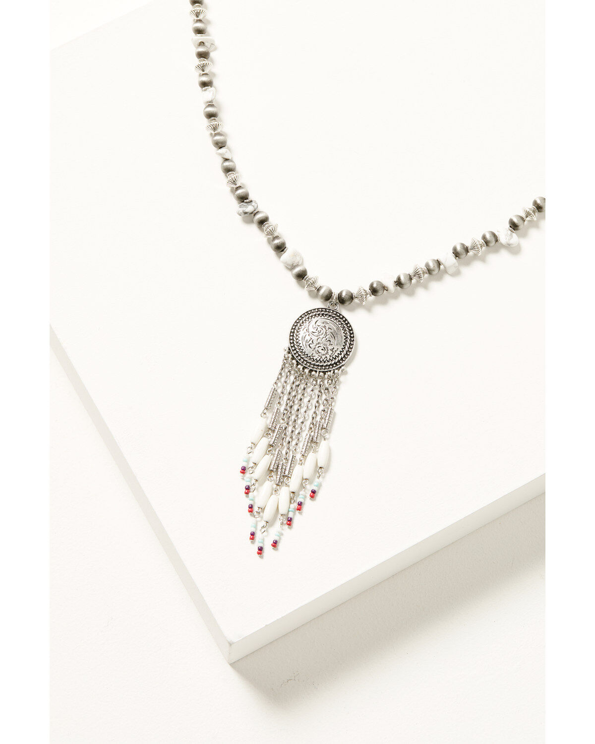 Women's Cowgirl Confetti Beaded Fringe Spice of Life Necklace