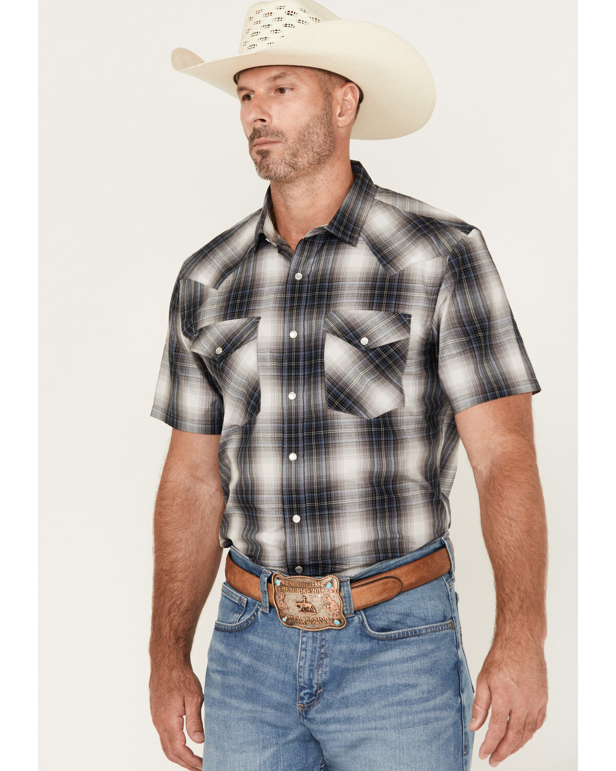 Men's Pendleton Boot Barn Exclusive Frontier Plaid Print Short Sleeve