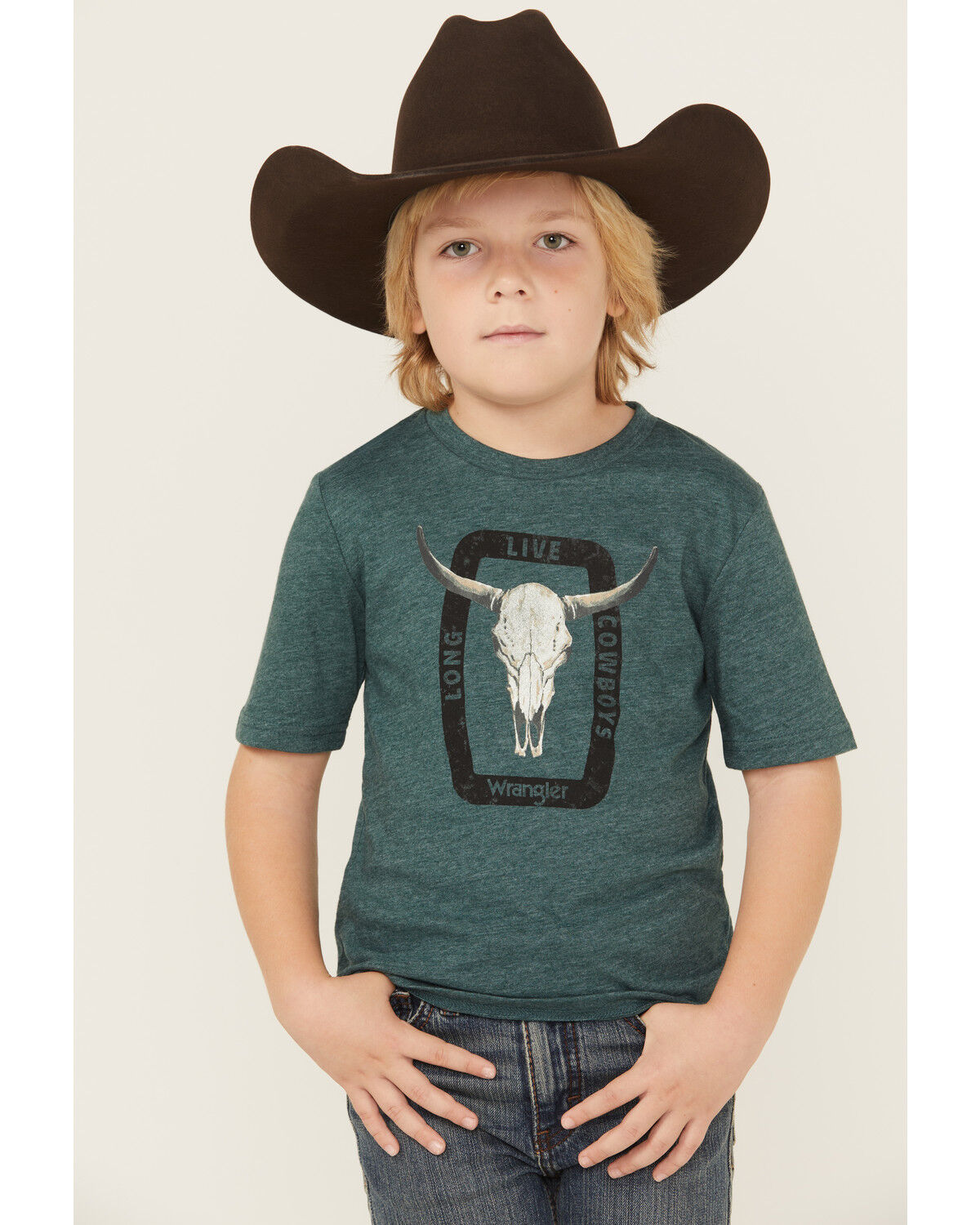 Boys' Wrangler Steerhead Short Sleeve Graphic T-Shirt