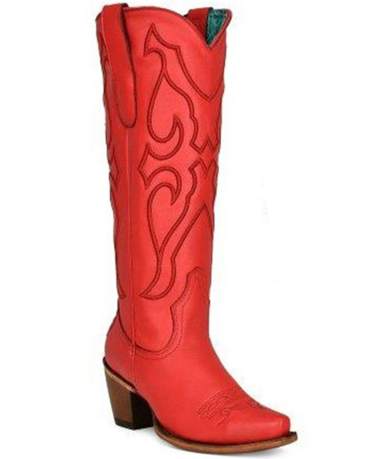 Women's Corral Tall Leather Western Boots - Snip Toe