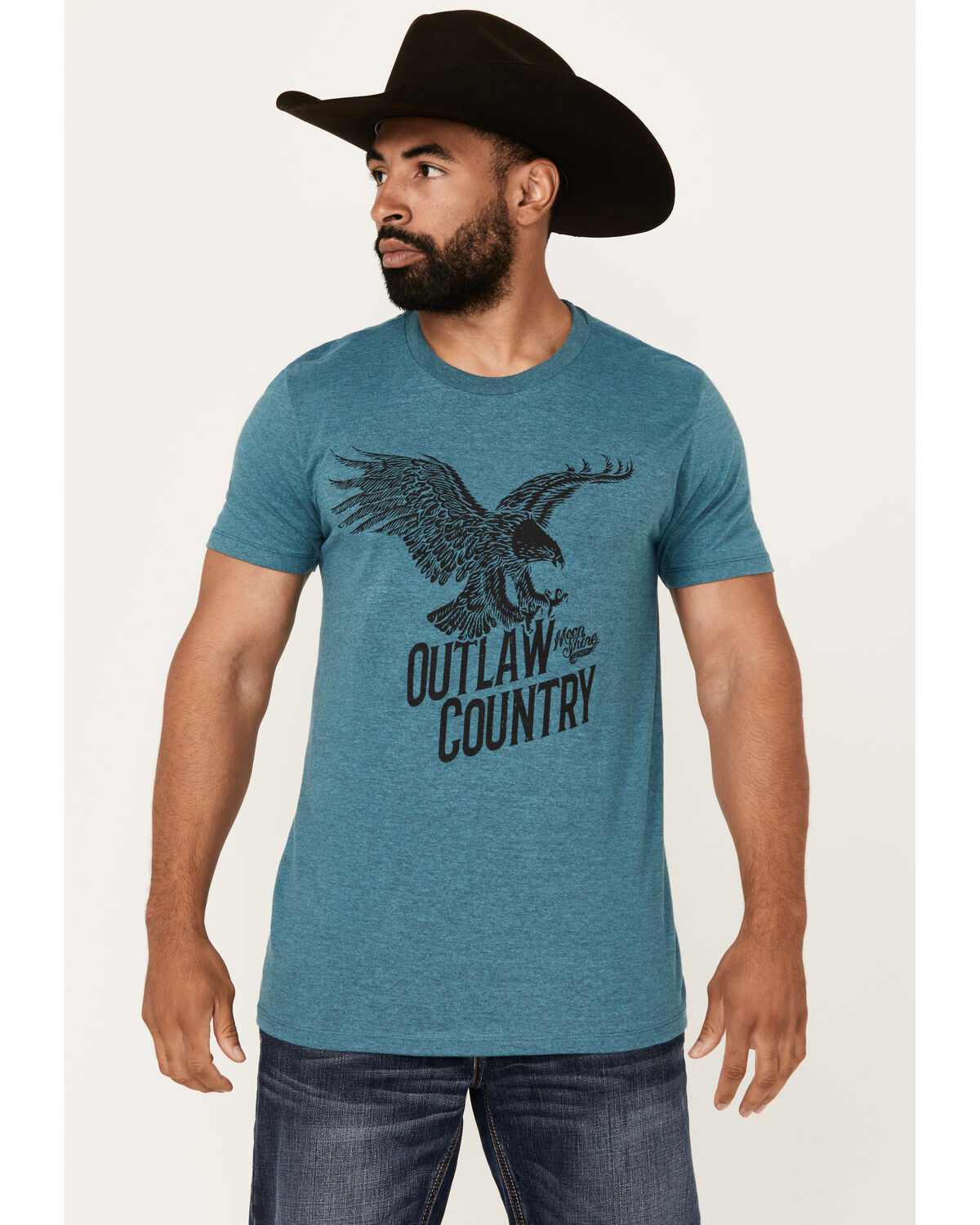 Men's Moonshine Spirit Soaring Eagle Short Sleeve Graphic T-Shirt