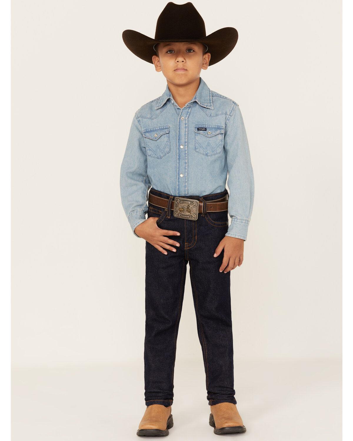 Boys' Cody James Dark Wash Slim Straight Stretch Jeans