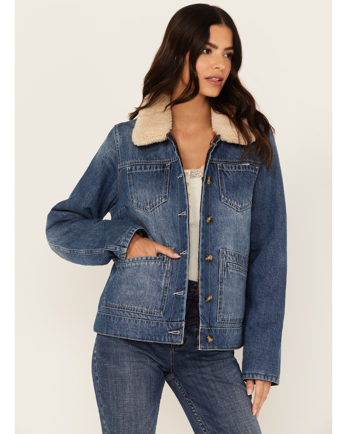 Women's Idyllwind Alcott Reversible Denim / Blanket Jacket