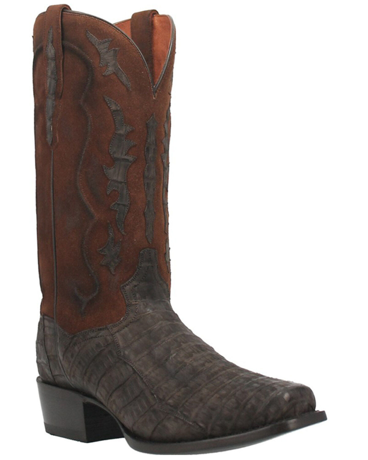 Men's Dan Post Socrates Exotic Caiman Tall Western Boots - Square Toe