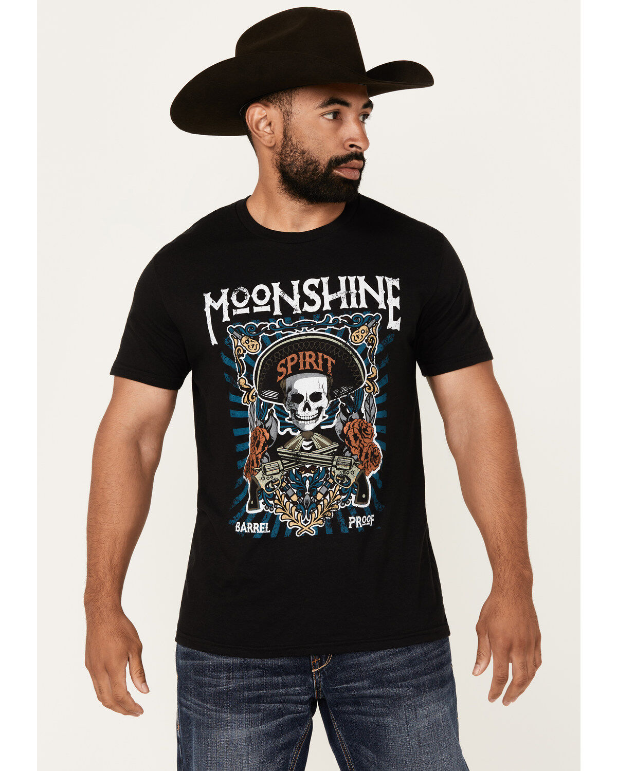 Men's Moonshine Spirit Barrel Short Sleeve Graphic T-Shirt