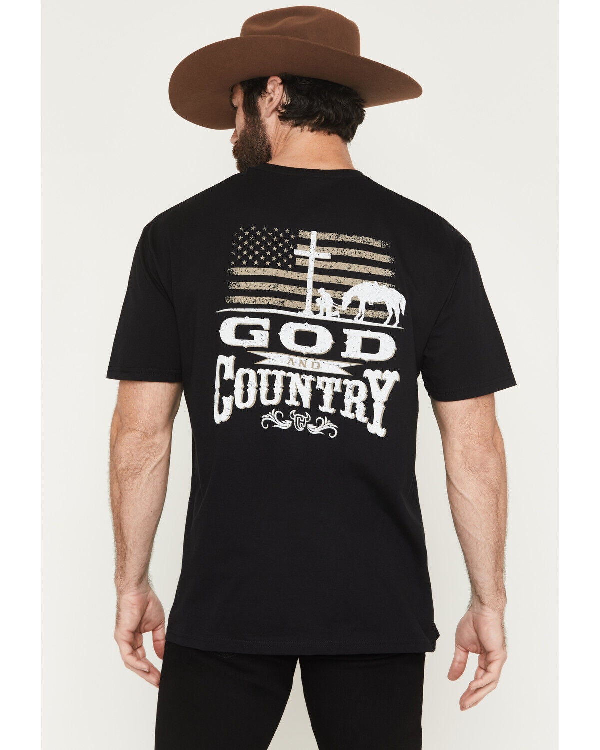 Men's Cowboy Hardware God & Country Short Sleeve Graphic T-Shirt