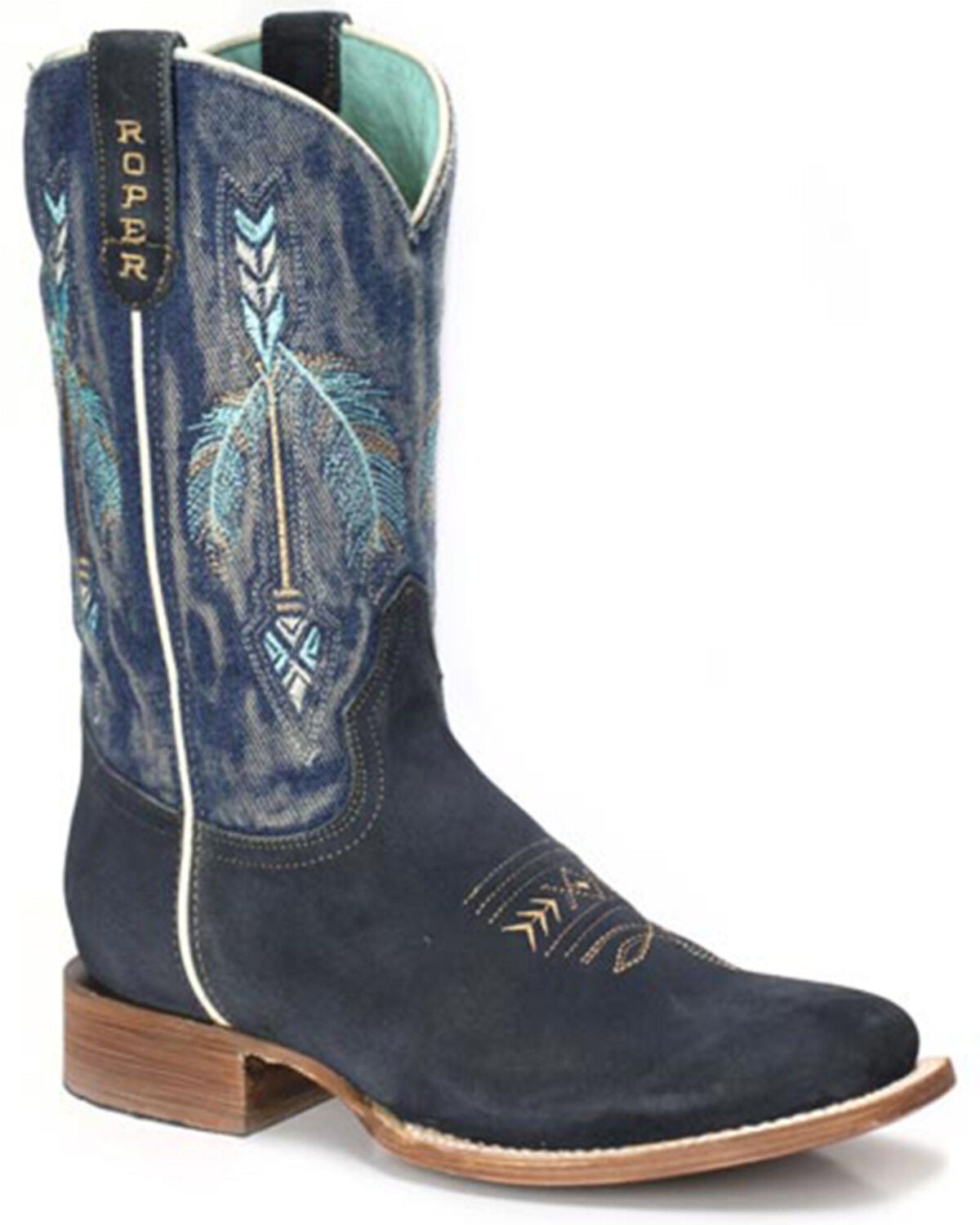 Women's Roper Arrowhead Western Boots - Broad Square Toe