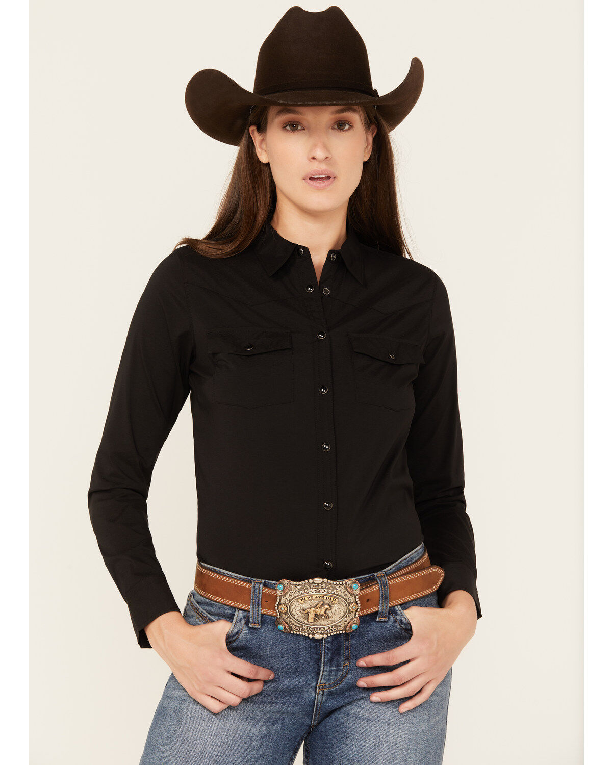 Women's Shyanne Long Sleeve Snap Vented Riding Shirt