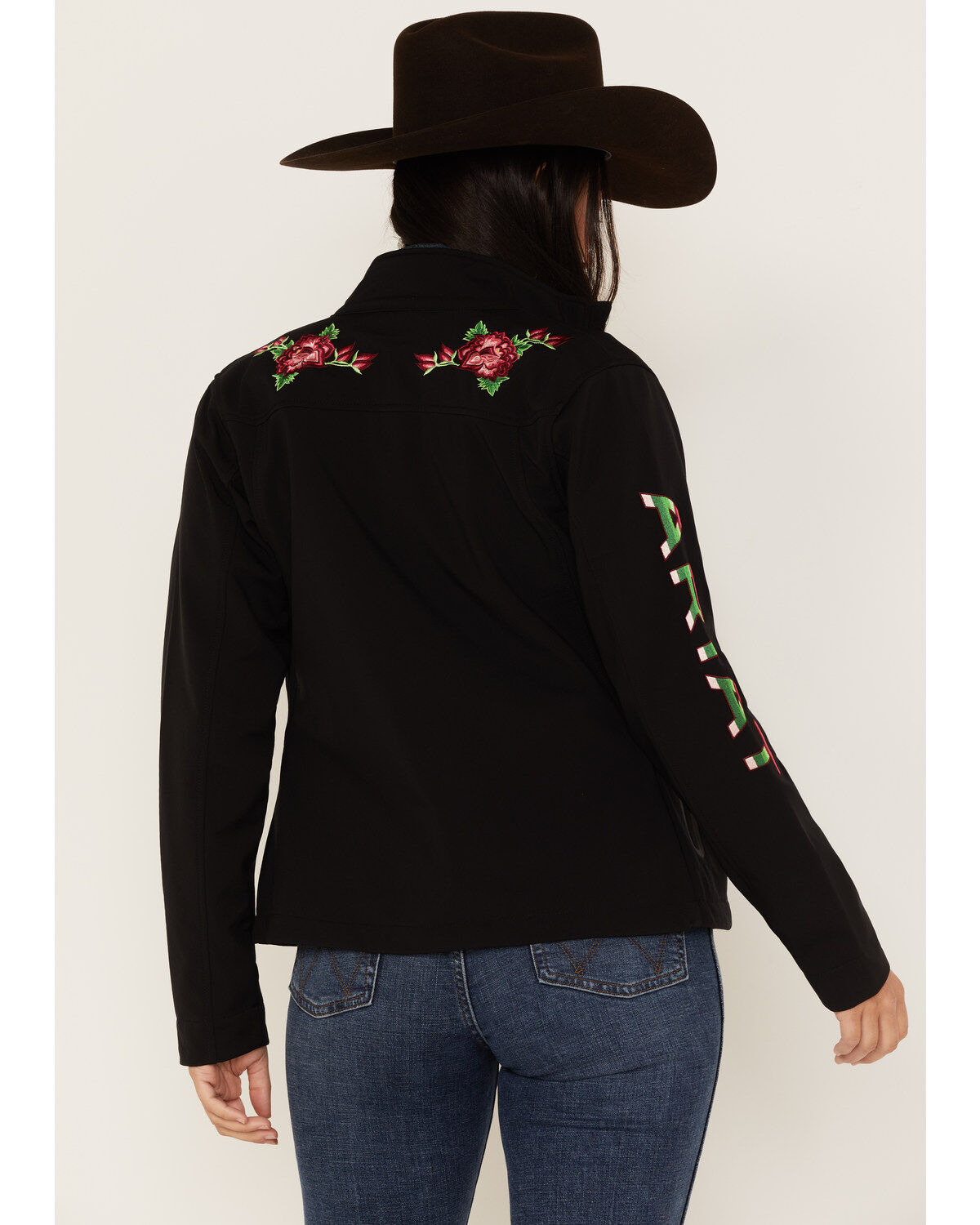 Women's Ariat Floral Embroidered Rosas Team Softshell Jacket