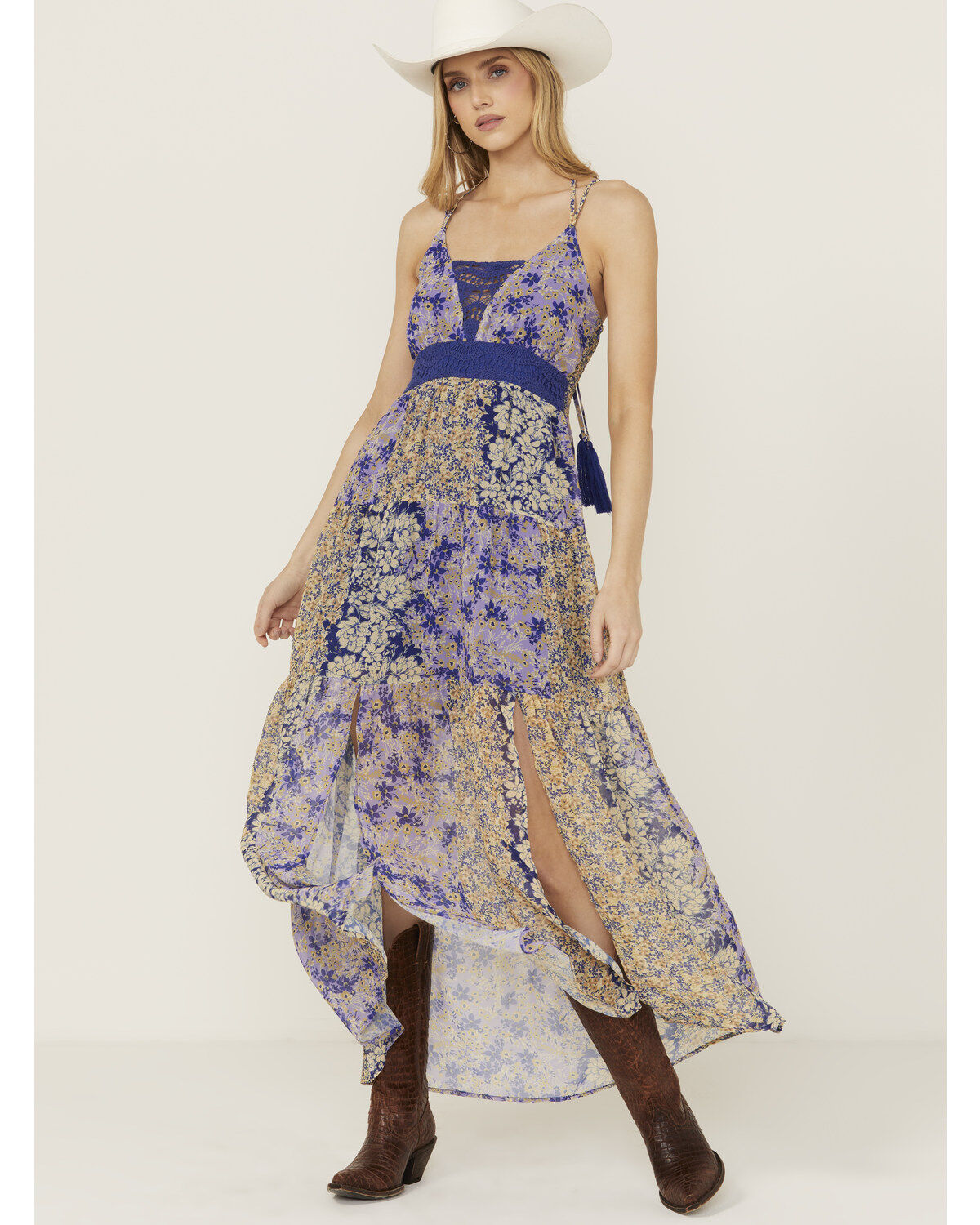 Women's Miss Me Floral Print Maxi Dress