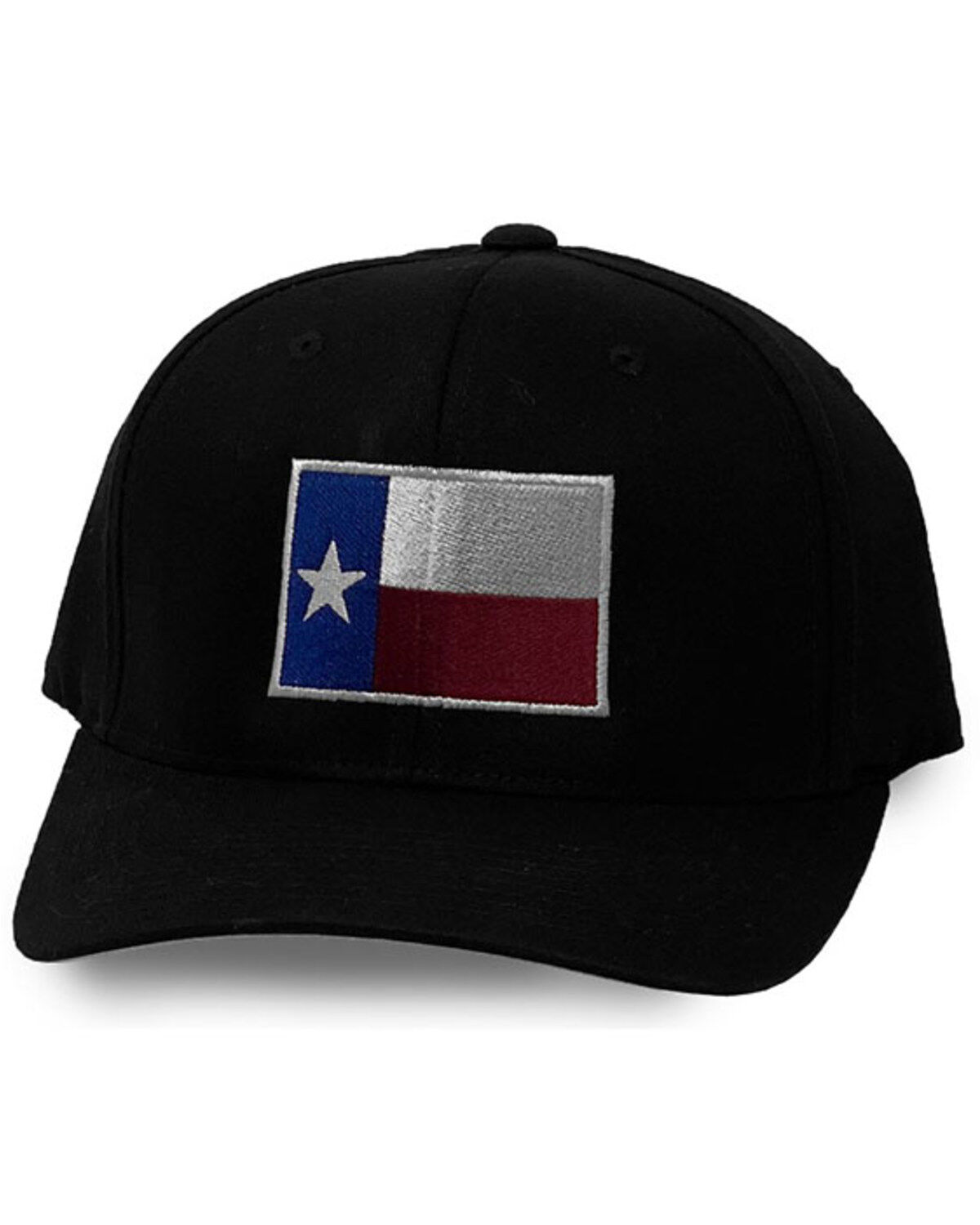 Men's Oil Field Hats Black Texas Flag Patch Ball Cap