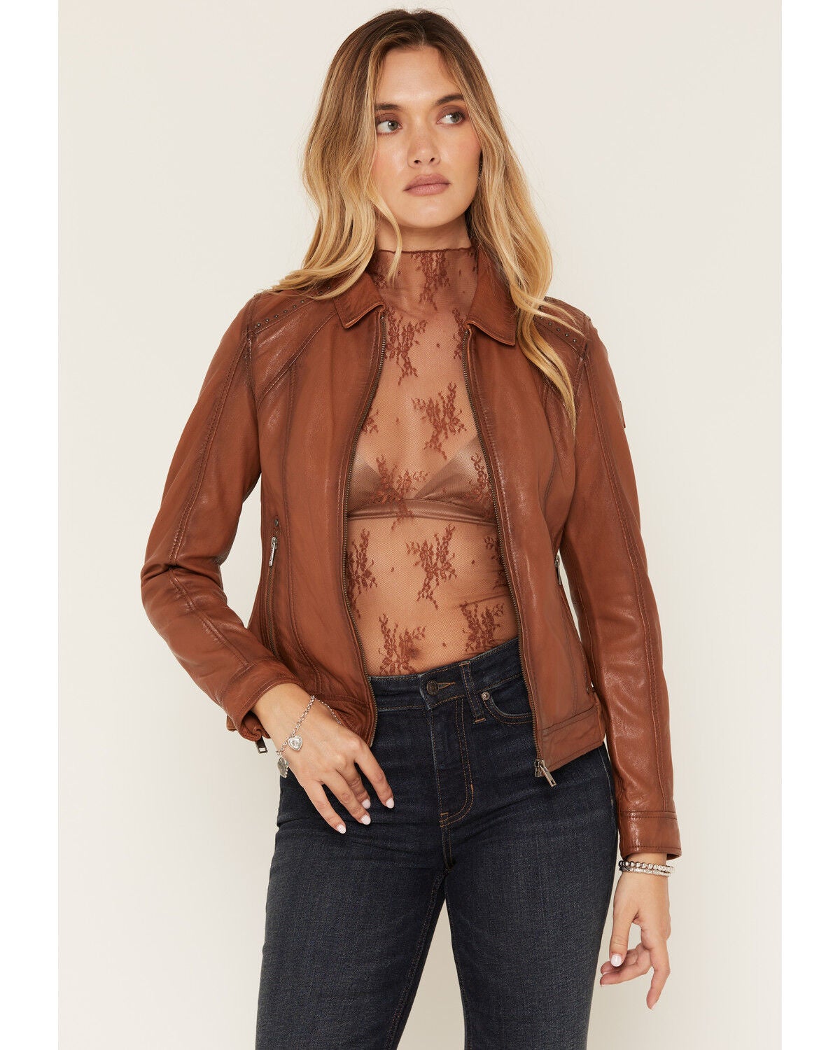 Women's Mauritius Leather Sunny Leather Jacket