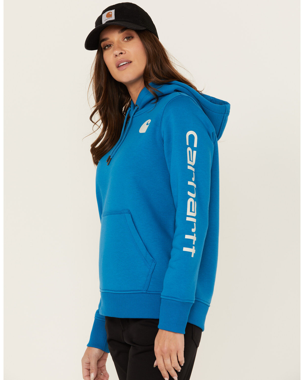 Women's Carhartt Relaxed Fit Midweight Logo Graphic Hoodie