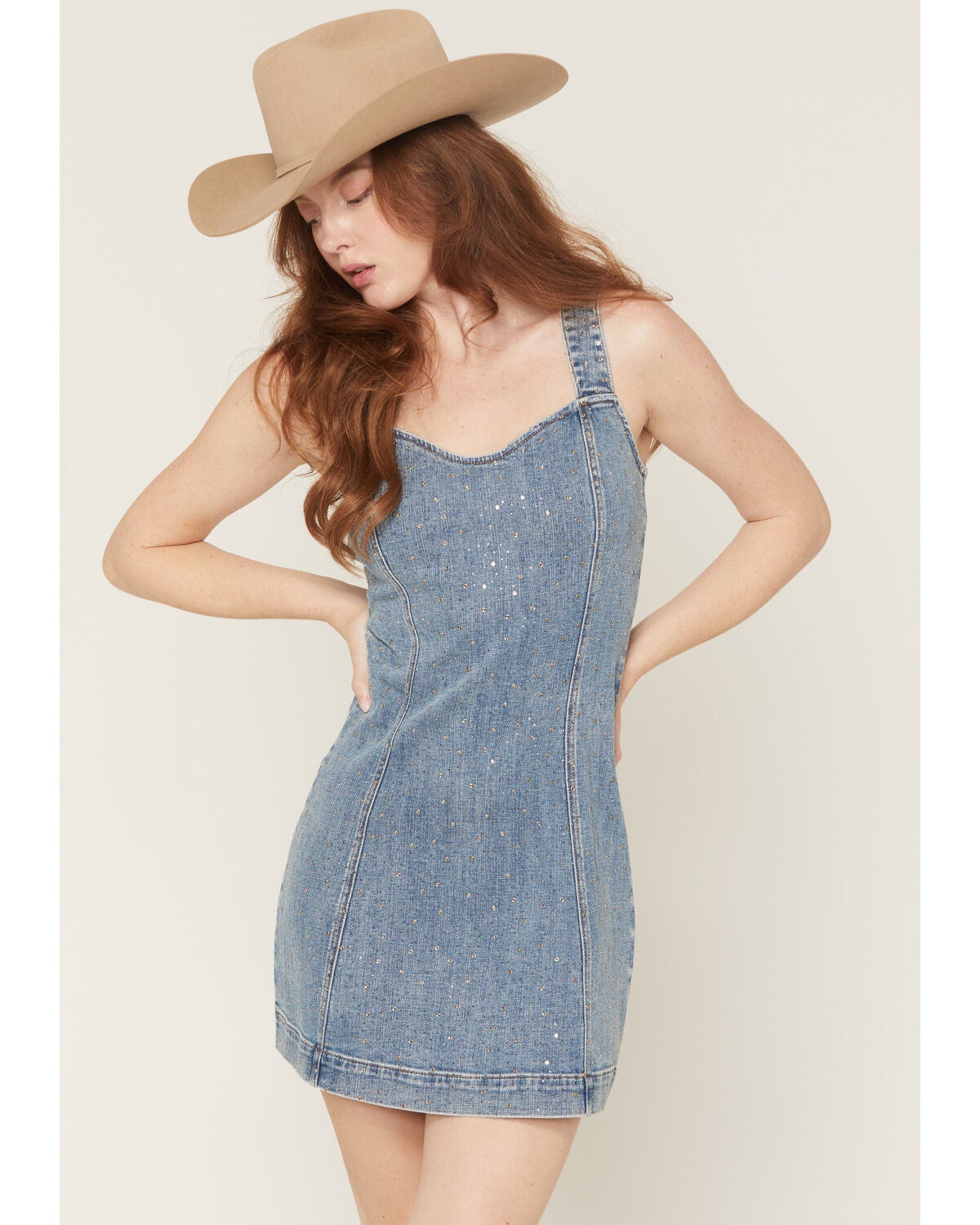 Women's Shyanne Gale Embellished Denim Mini Dress