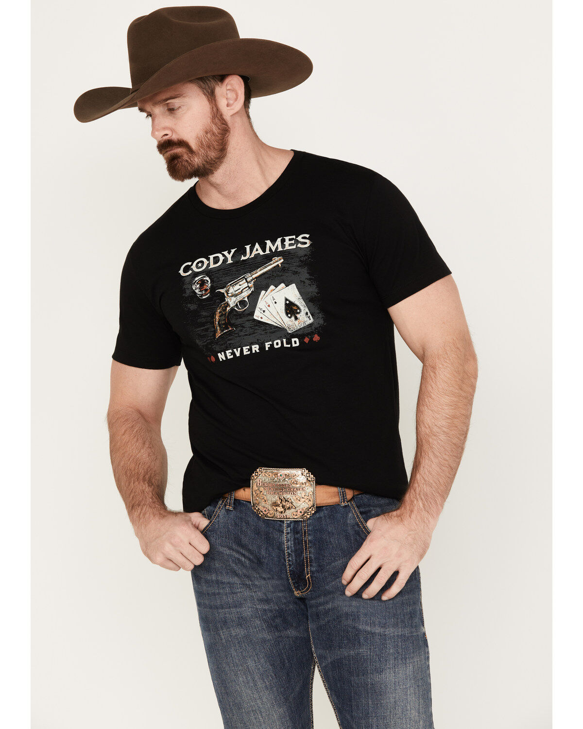Men's Cody James Revolver Cards Short Sleeve Graphic T-Shirt