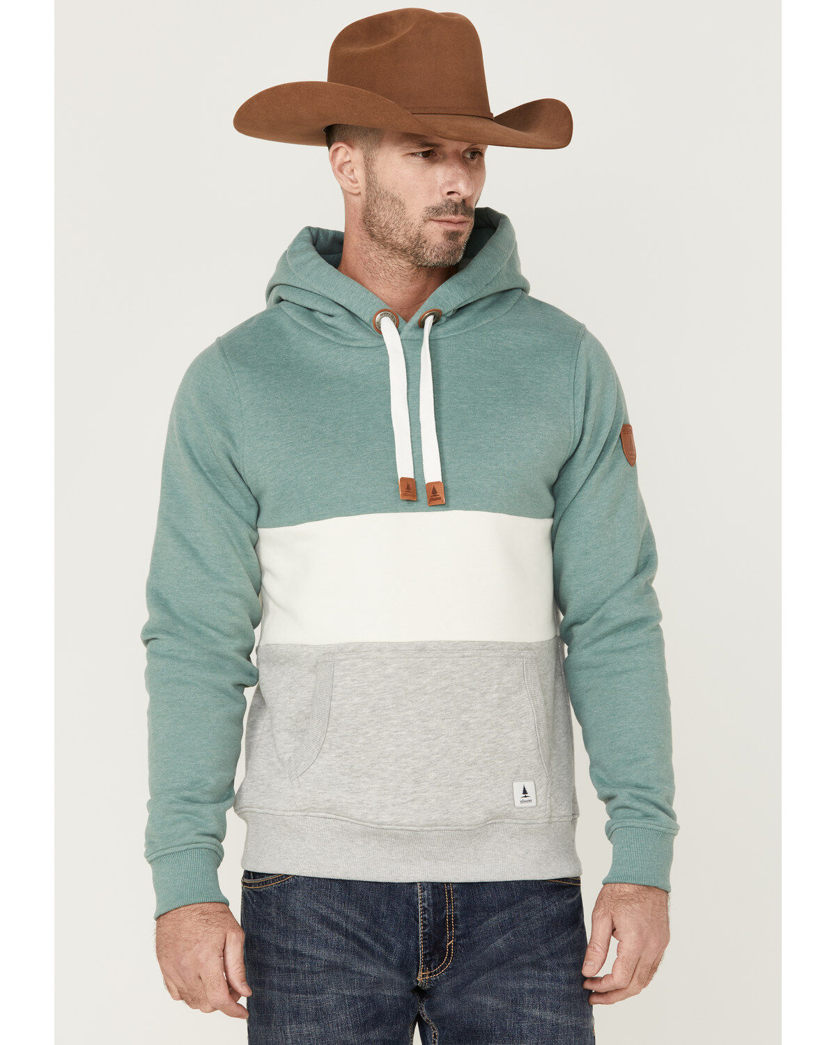Men's Wanakome Colorblock Rivera Hooded Pullover Sweatshirt