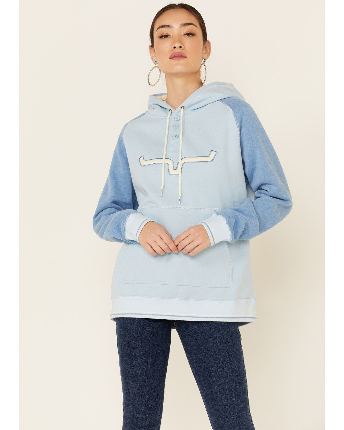 Women's Kimes Ranch Ash Grey Amigo Logo Hoodie