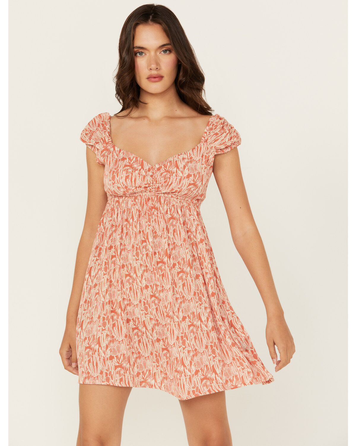 Women's Rock & Roll Denim Eyelet Sleeveless Mini Dress