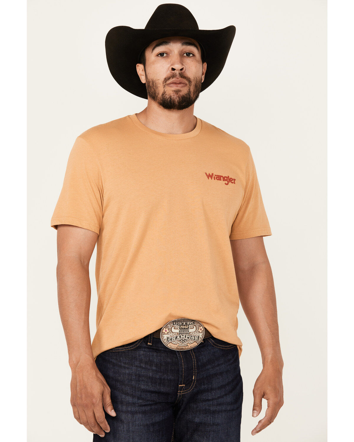 Men's Wrangler Boot Barn Exclusive Bucking Cowboy Short Sleeve Graphic