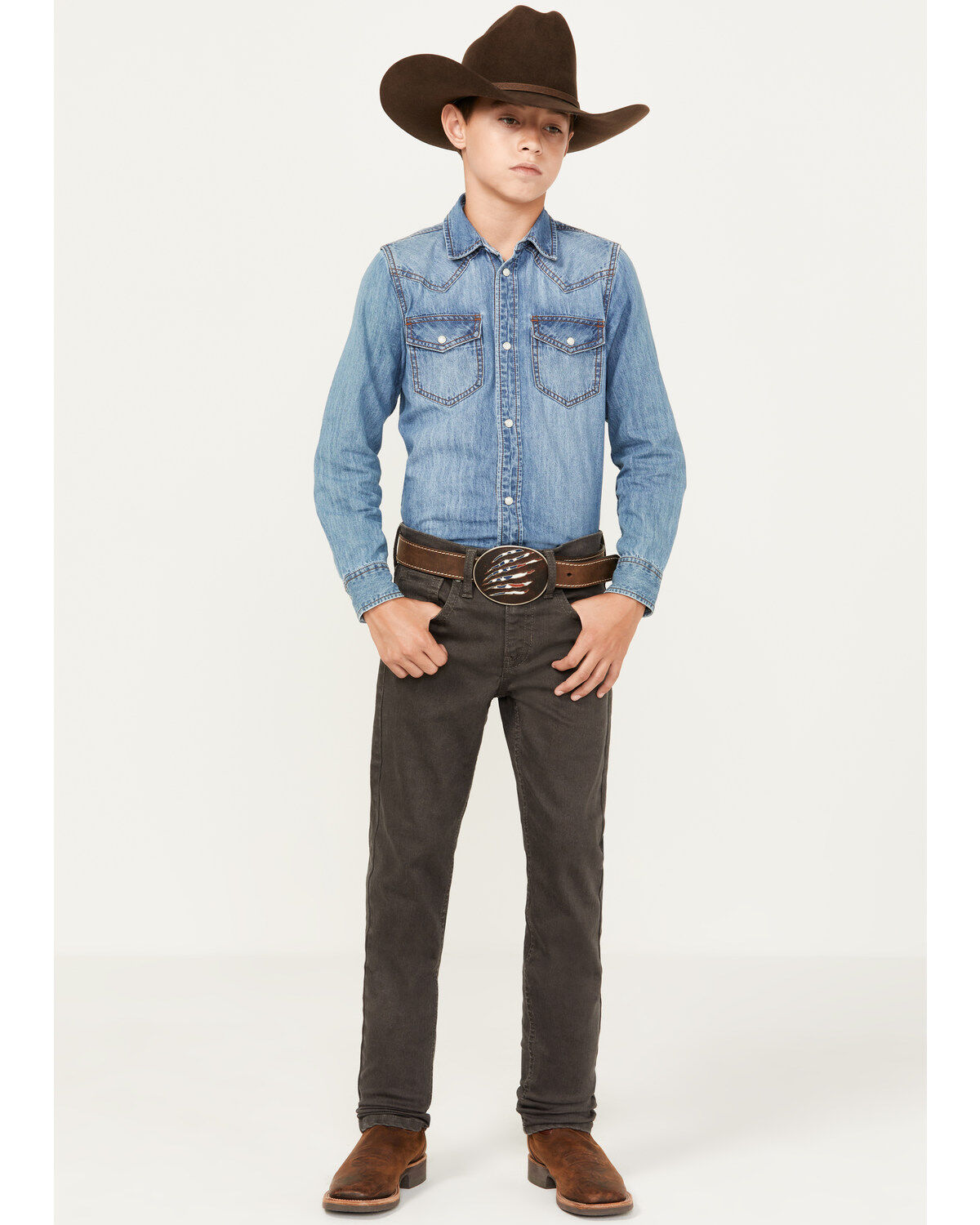 Boys' Cody James Appaloosa Slim Straight Stretch Jeans