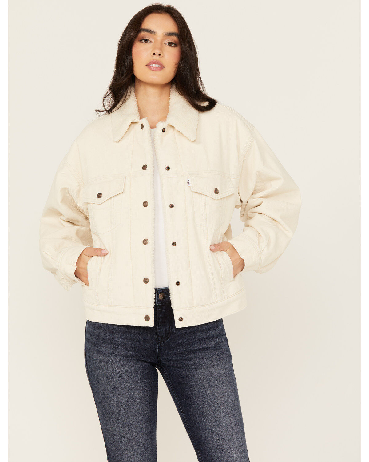 Women's Levi's 90's Corduroy Sherpa Trucker Jacket