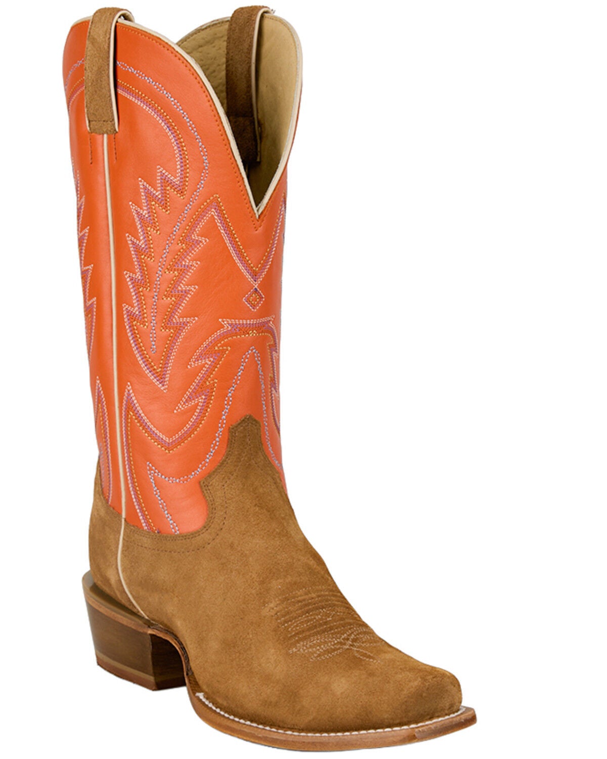Men's Tony Lama Jax Suede Western Boots - Square Toe