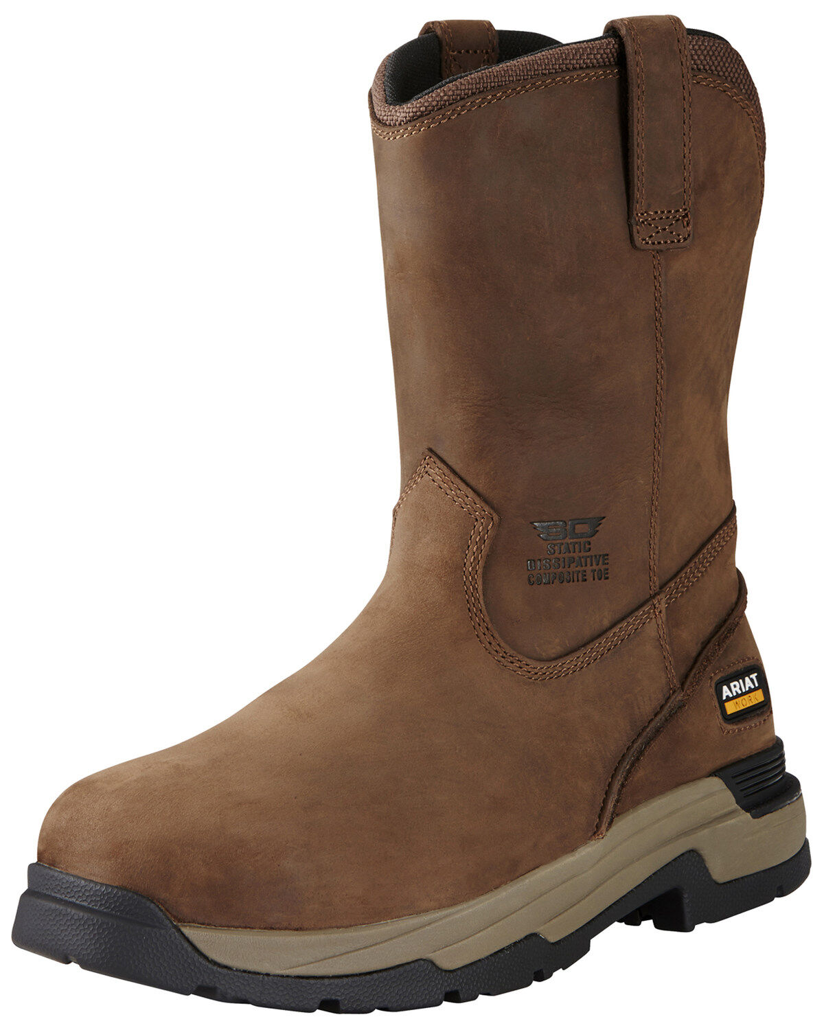 Men's Ariat Mastergrip Pull Western Work Boots - Composite Toe