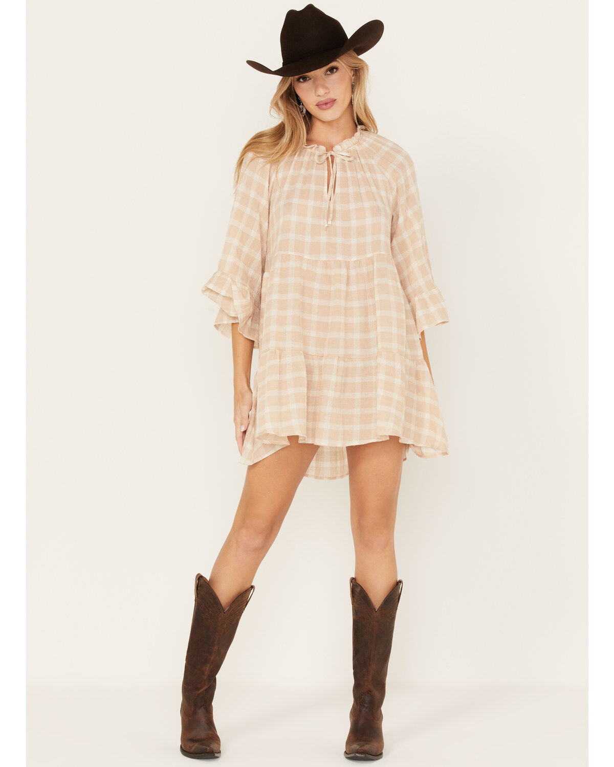 Women's Show Me Your Mumu Viola Plaid Print Mini Dress