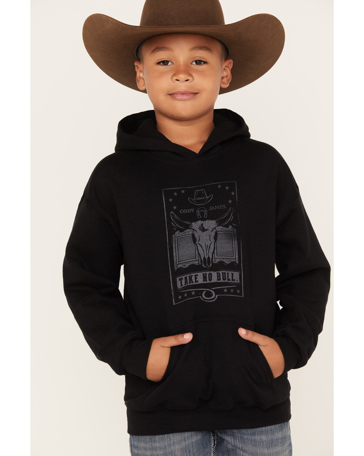 Boys' Cody James Fleece Take No Bull Hooded Sweatshirt