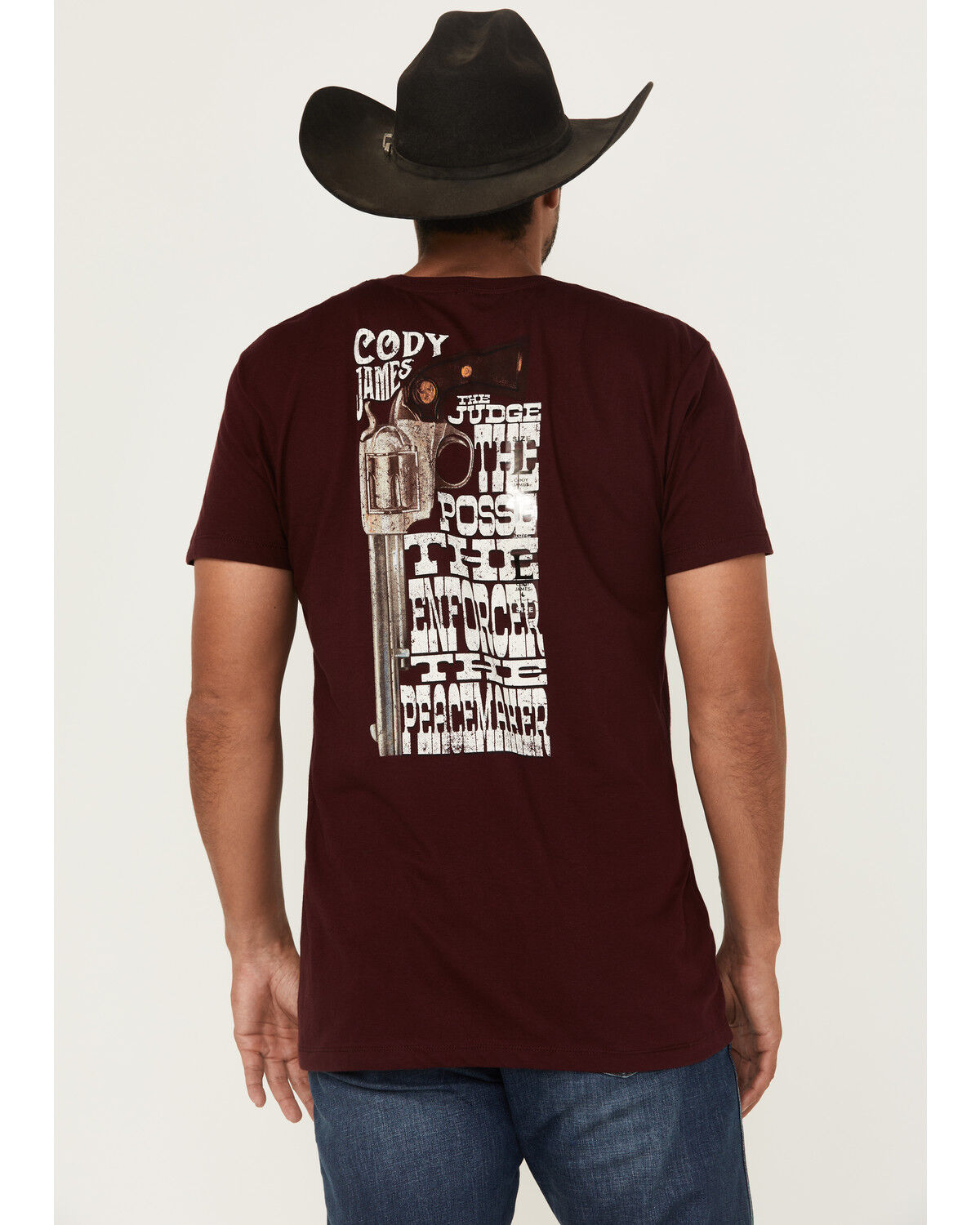 Men's Cody James Posse Revolver Short Sleeve Graphic T-Shirt
