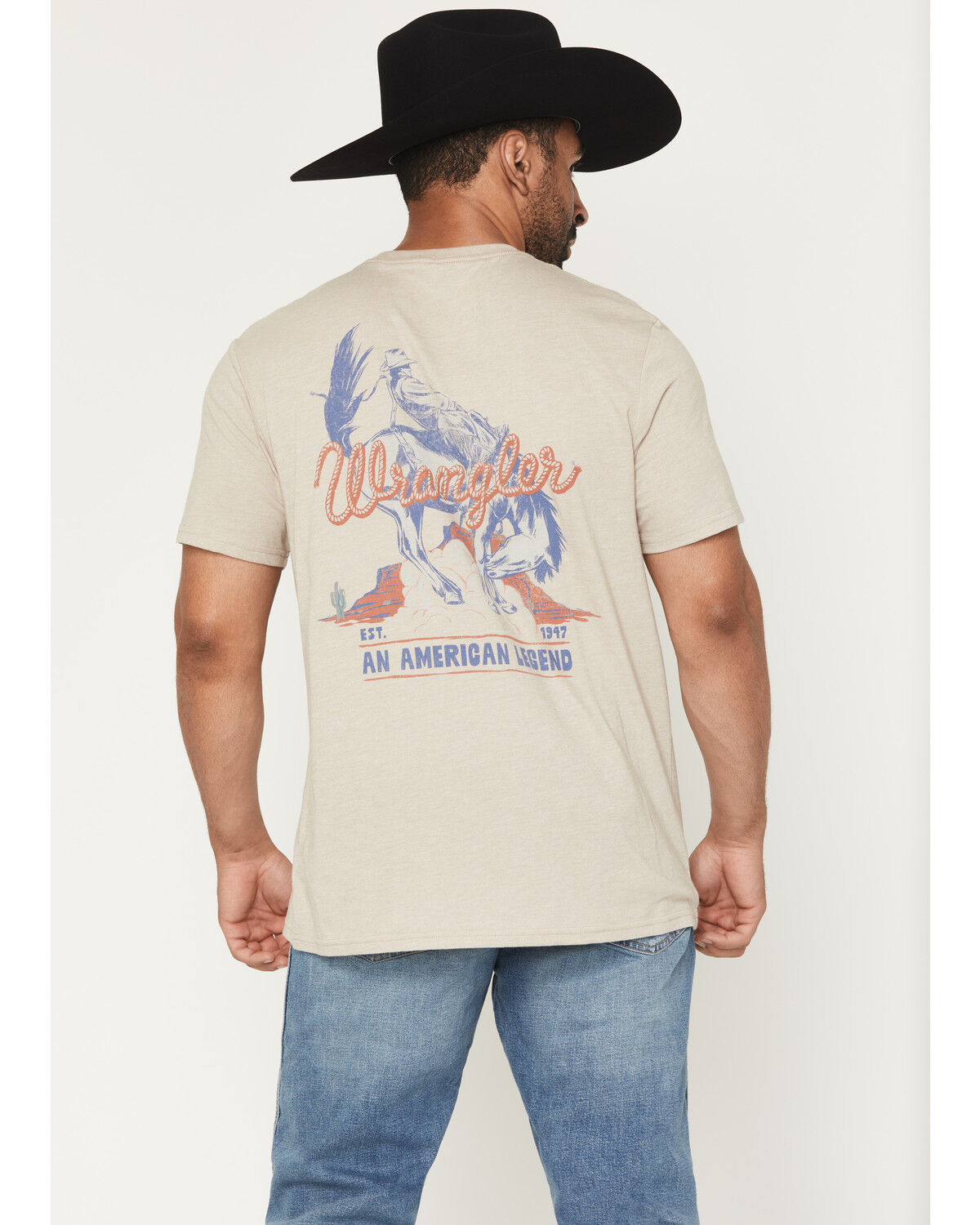 Men's Wrangler American Cowboy Short Sleeve Graphic T-Shirt