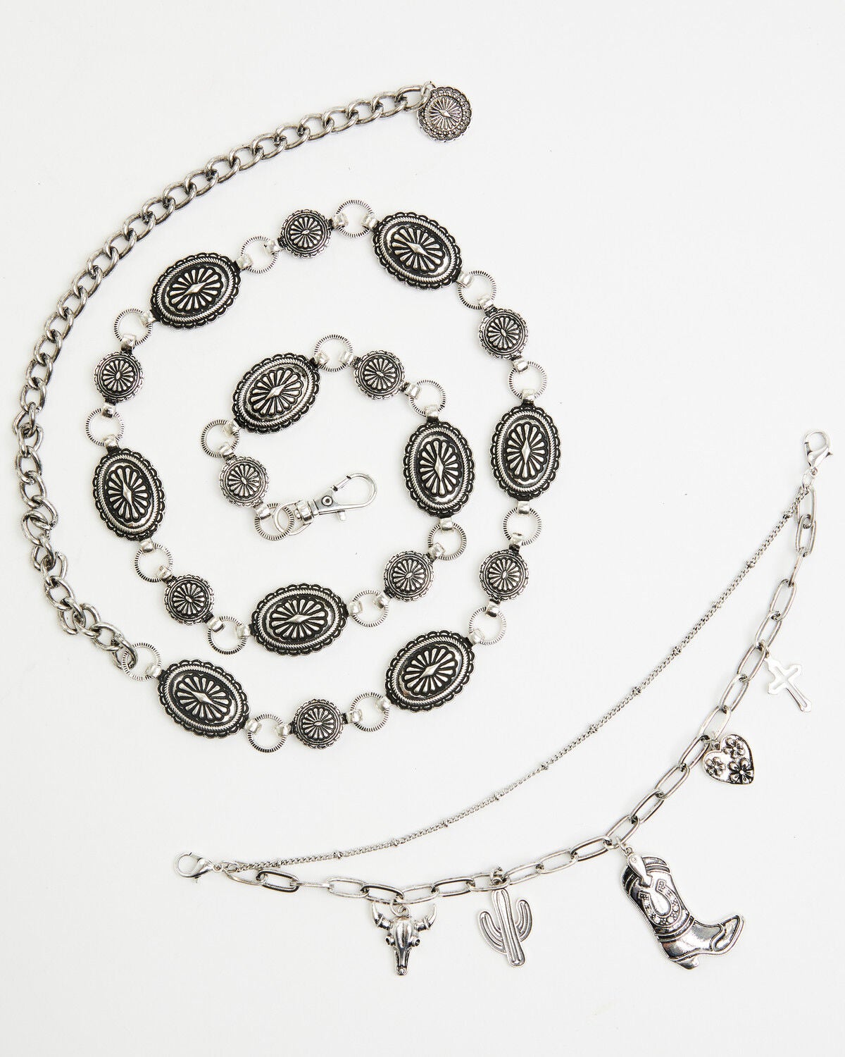 Women's Shyanne Layered Charm Concho Chain Belt