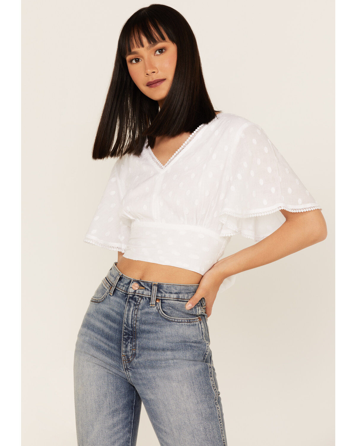 Women's Talisman Venus Swiss Dot Crop Top