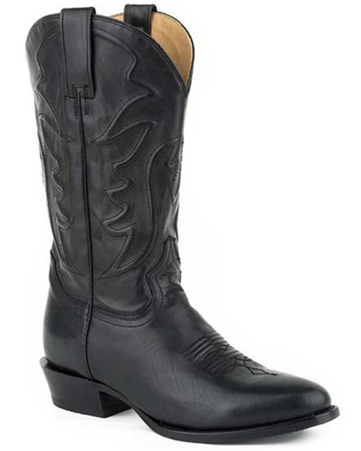 Men's Stetson Ames Corded Shaft Western Boots - Round Toe