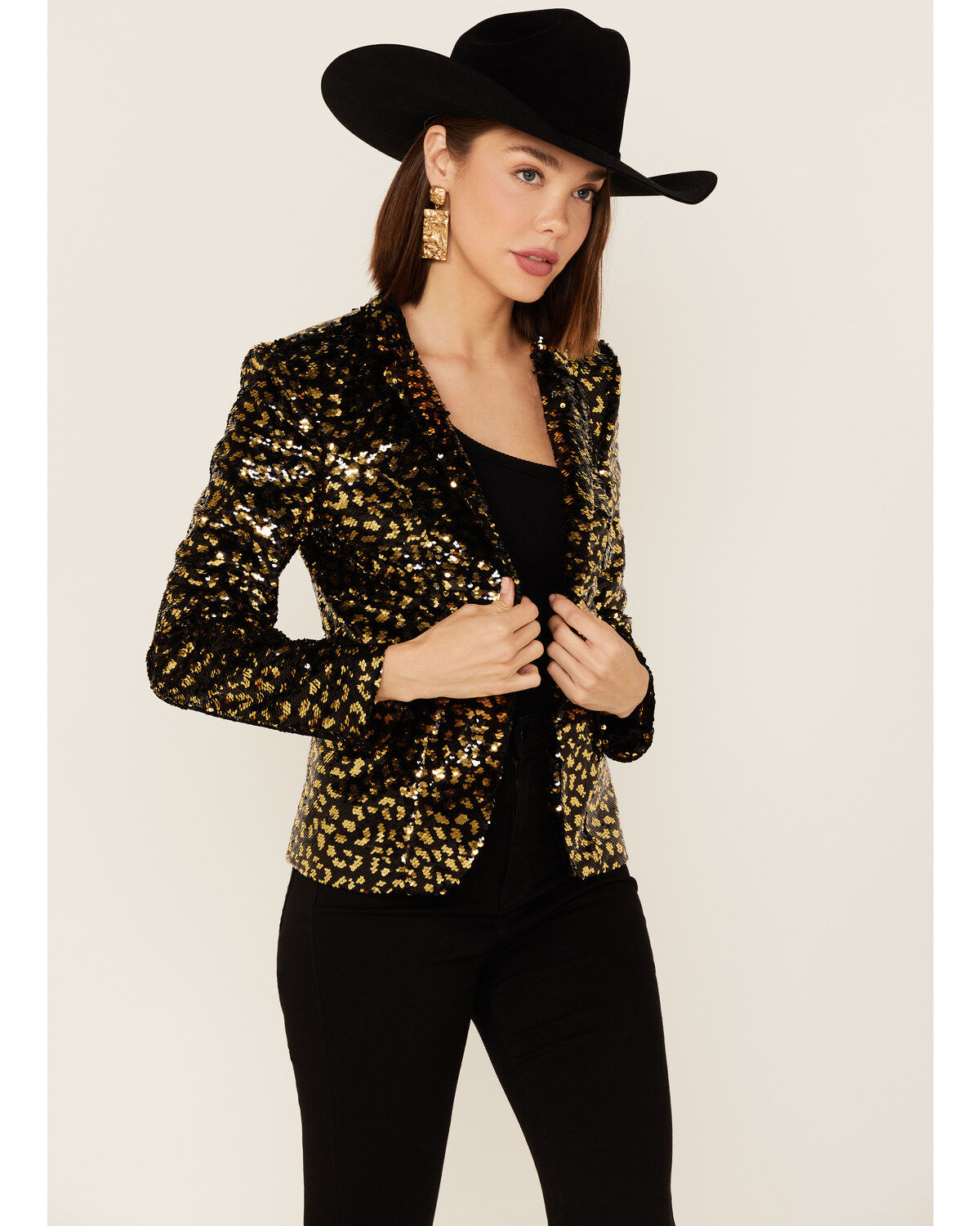 Women's Any Old Iron Sequin Scale Blazer Jacket